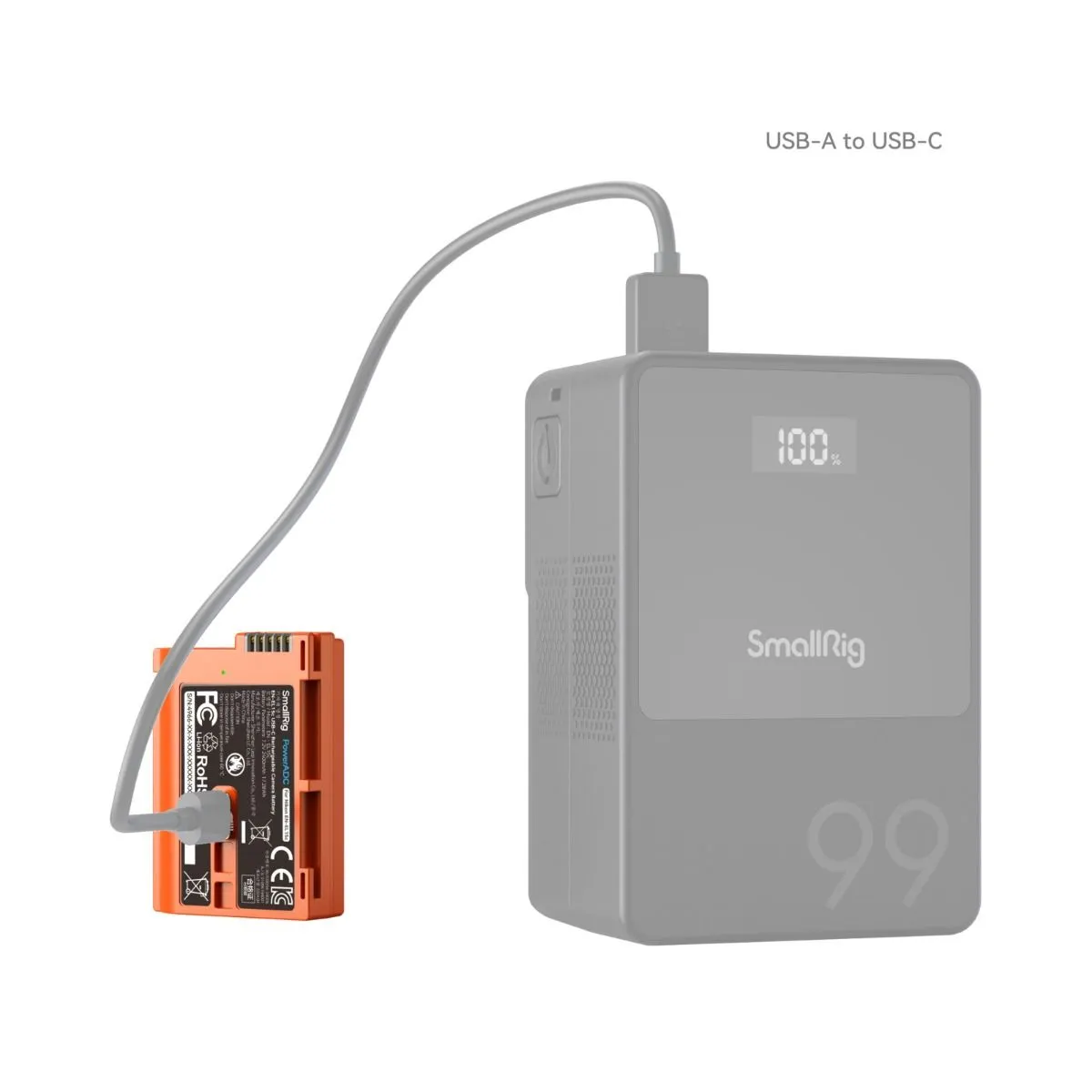 SmallRig EN-EL15c USB-C Rechargeable Camera Battery (Orange) 4966