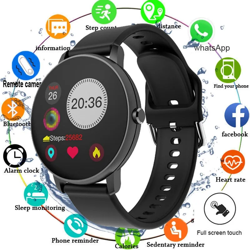 Smart Watch Men Blood Pressure Smartwatch Women Waterproof Heart Rate Tracker Sport Clock Watch For Android IOS