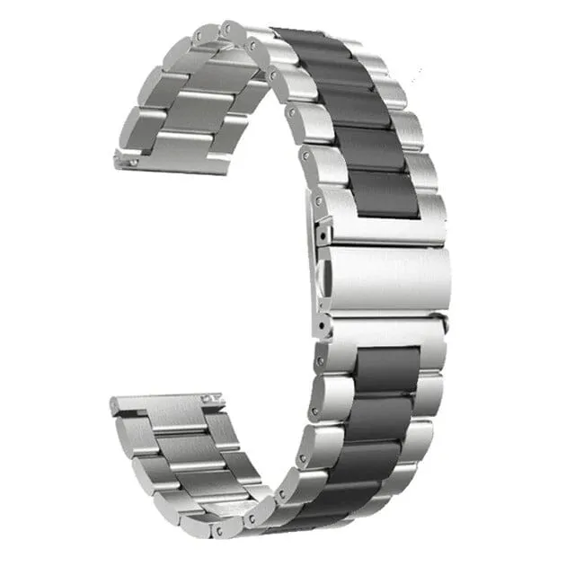 Stainless Steel Link Watch Strap Compatible with the Garmin Approach & Forerunner 20mm Range