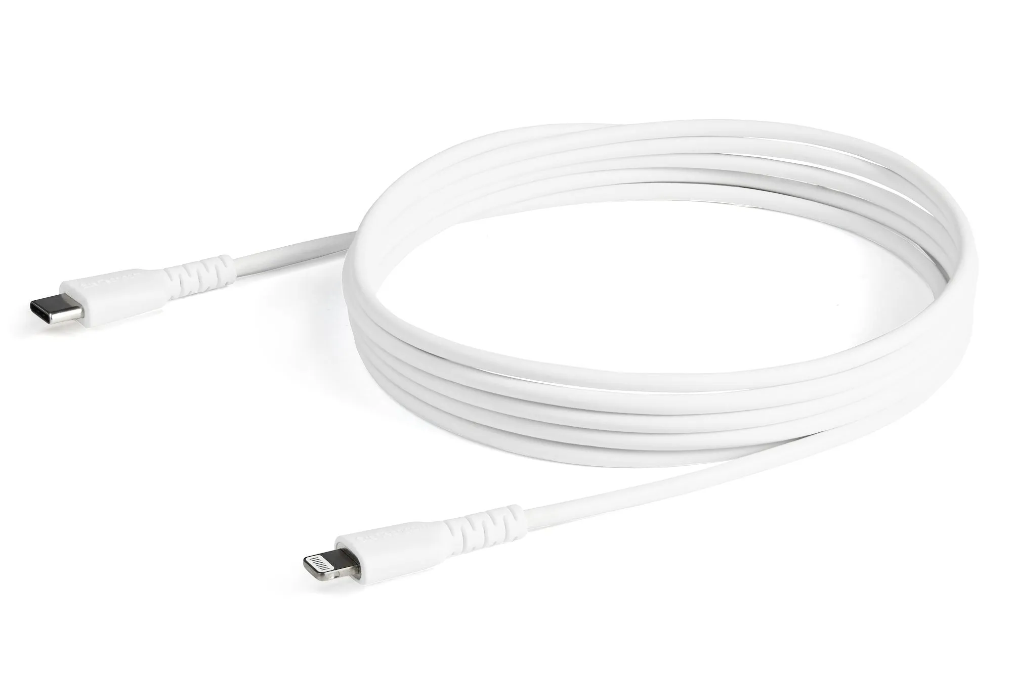 Startech.Com 6 Ft(2M) Durable White Usb-C To Lightning Cable, Heavy Duty Rugged Aramid Fiber Usb Type A To Lightning Cha