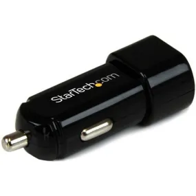 StarTech.com Dual Port USB Car Charger - High Power (17 Watt / 3.4 Amp) - 1 Pack - 17 W - 12 V DC, 24 V DC Input - 5 V DC/2.40 A Output