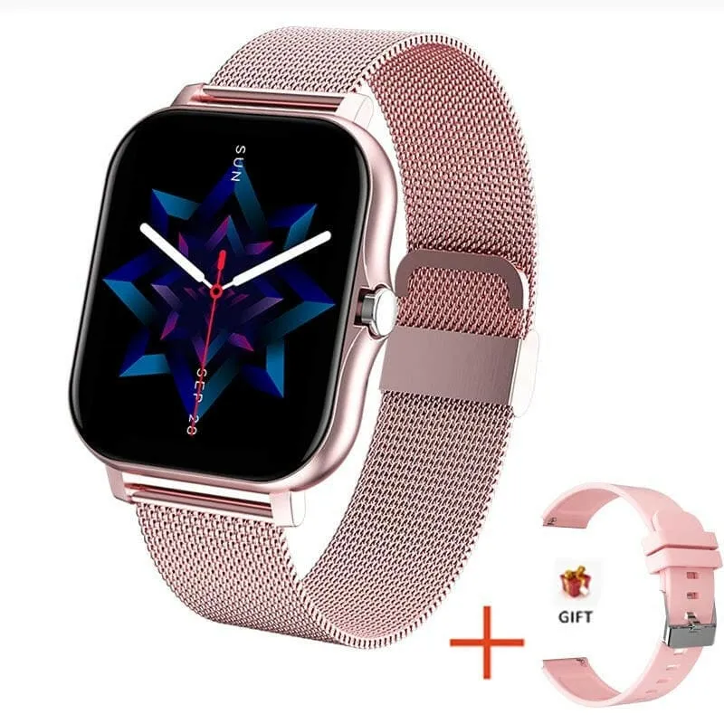 Stylish Women's Smart Watch with Bluetooth and Fitness Tracker