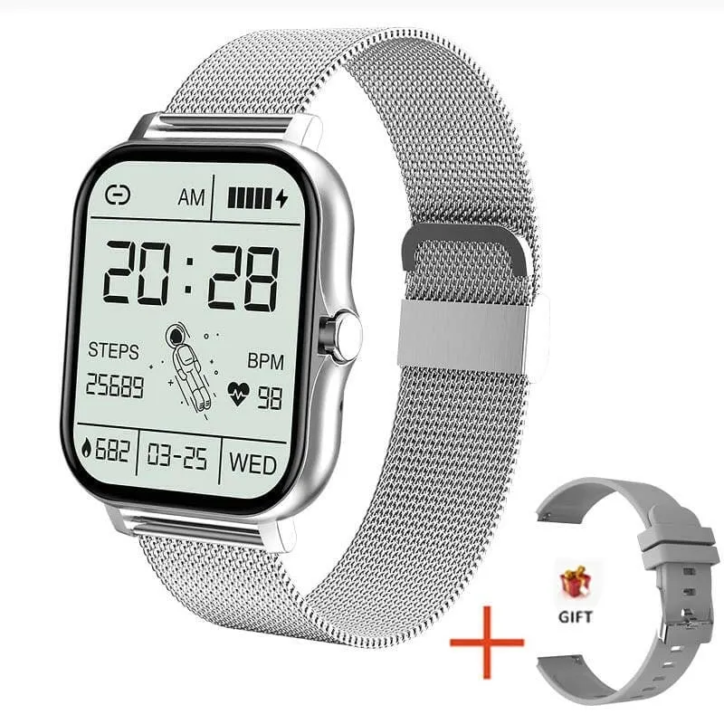 Stylish Women's Smart Watch with Bluetooth and Fitness Tracker