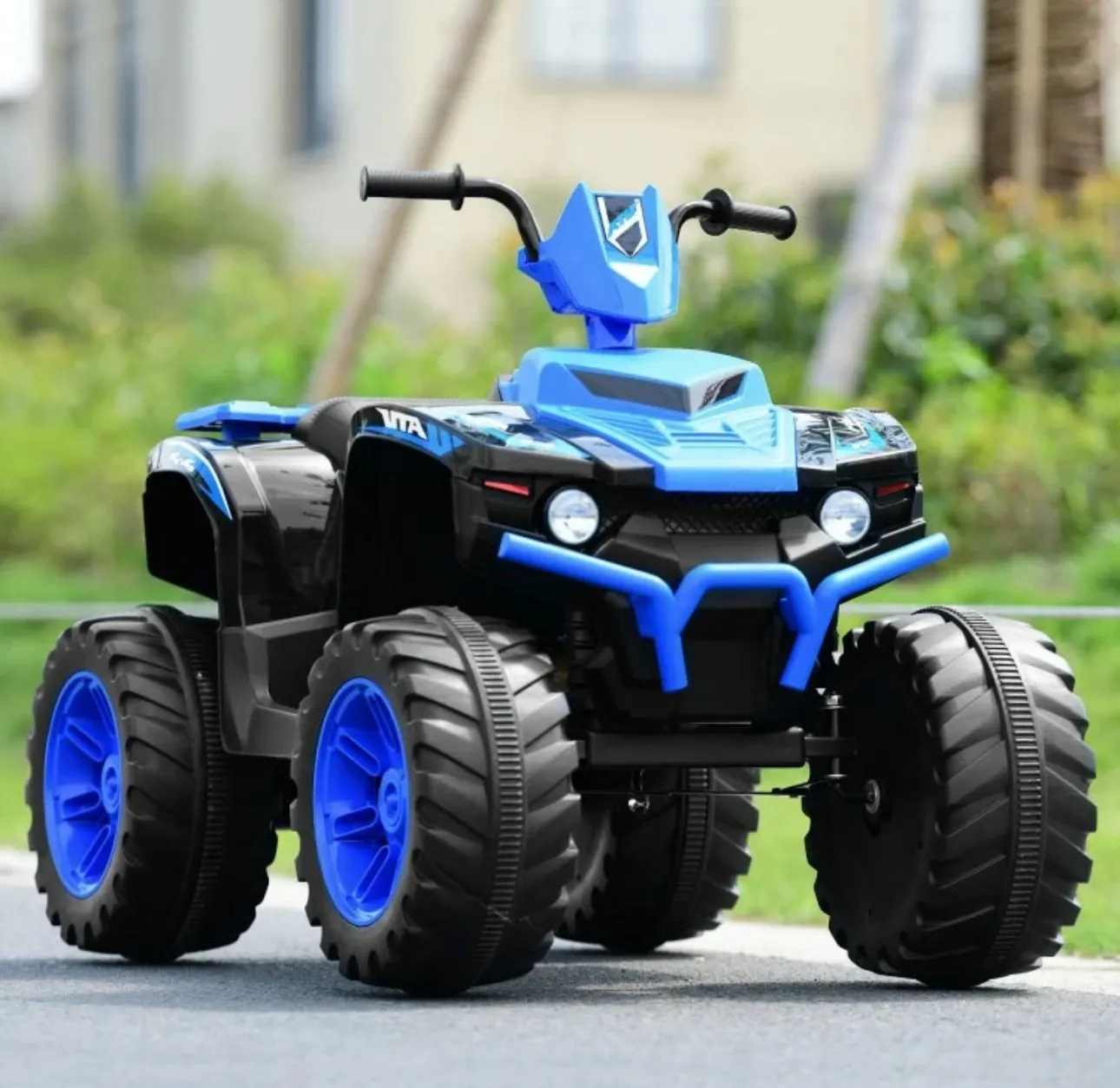 Super Cool 12V Kids Ride On ATV, Car 1 Seater | LED Lights | Heavy Duty Tires | Ages 3-7 | Music | 2 Speeds | Upgraded