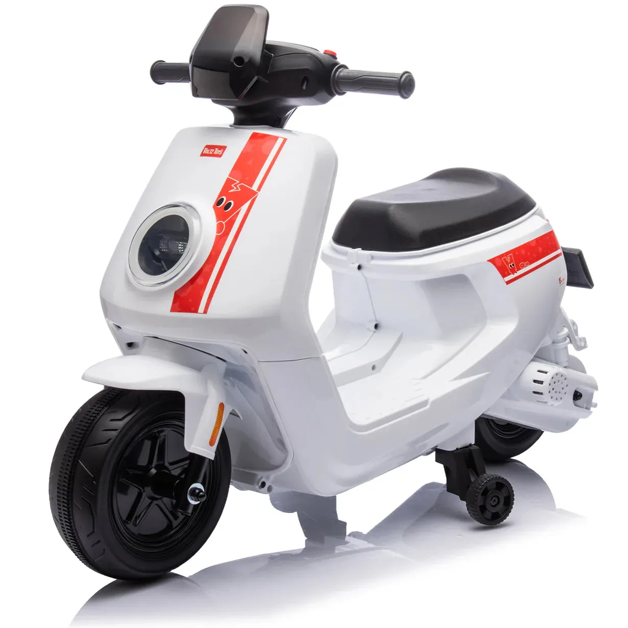 Super Cool 2025 Kids Electric Vespa Style Scooter Car, Upgraded 12V | 1 Seater Motorcycle | MP3 | Ages 2-8