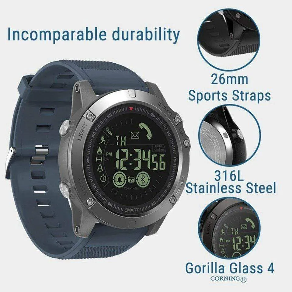 Tactical Smartwatch - Compatible With IOS & ANDROID