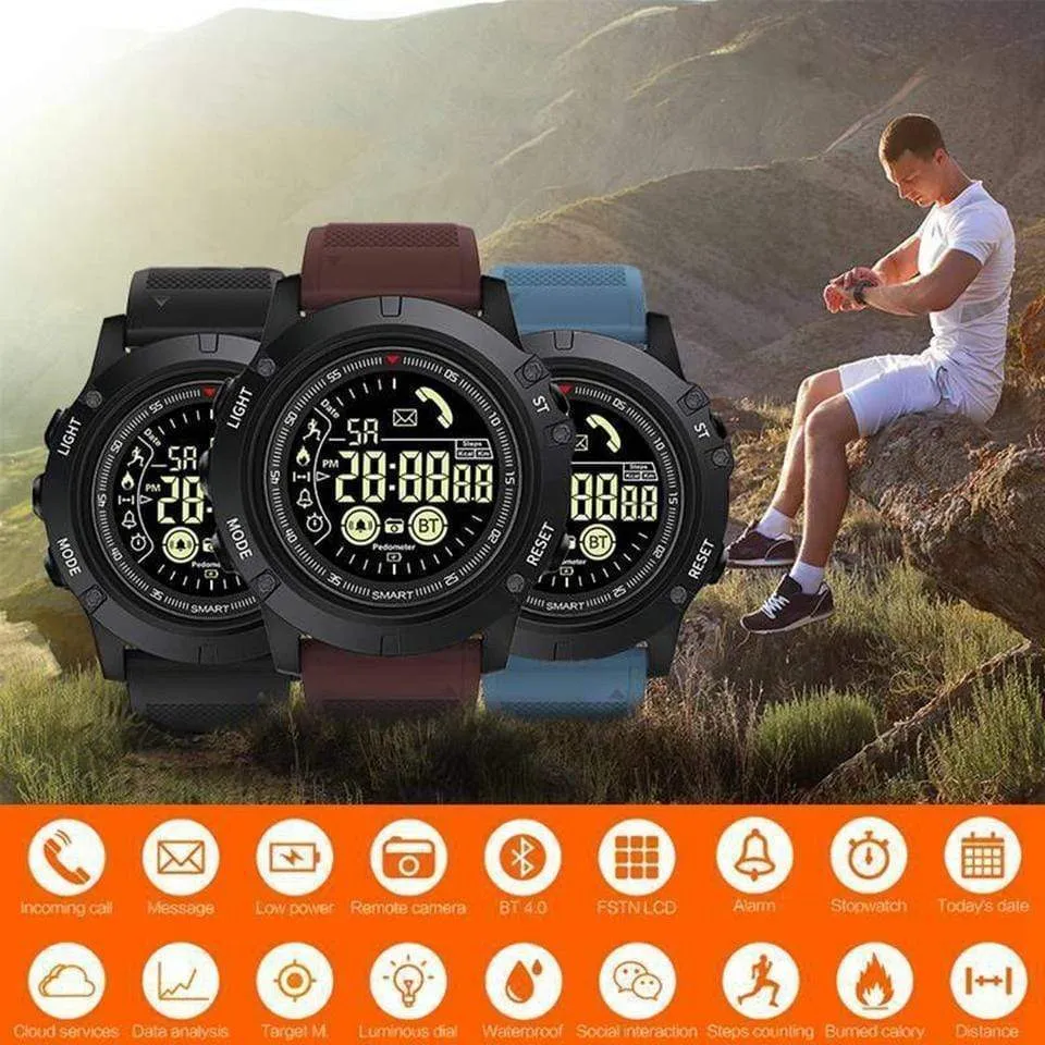 Tactical Smartwatch - Compatible With IOS & ANDROID