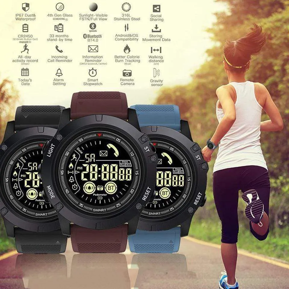 Tactical Smartwatch - Compatible With IOS & ANDROID