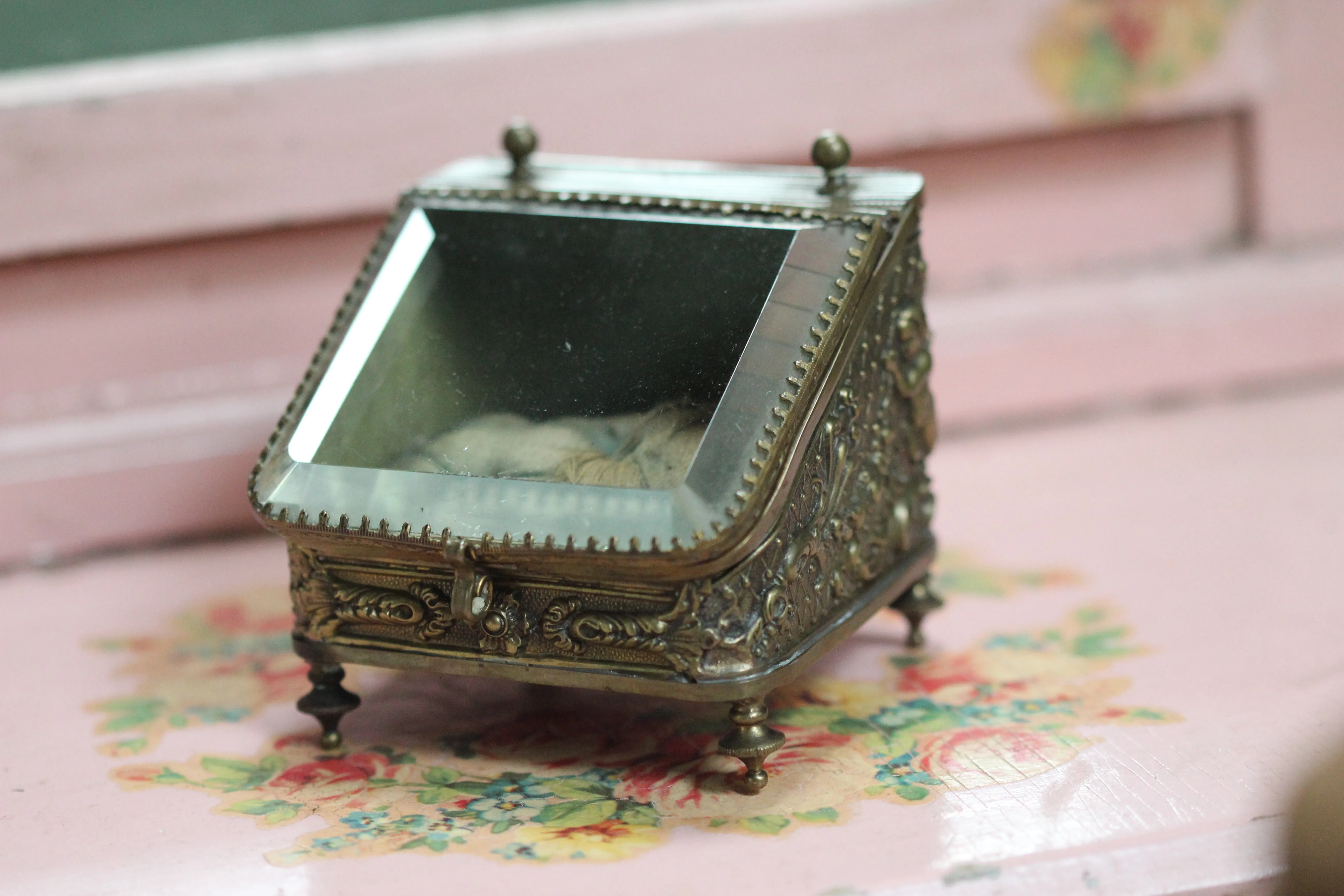 Tafted French Victorian Jewelry Box