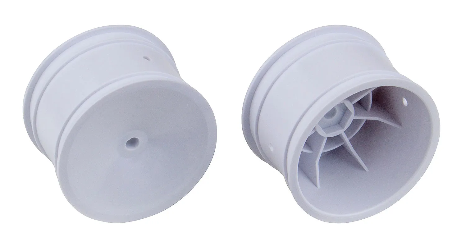 Team Associated 2WD/4WD Rear Wheels, 2.2 in, 12 mm Hex, white (ASS9695)