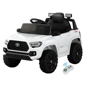 Toyota Ride On Car Kids Electric Toy Cars Tacoma Off Road Jeep 12V Battery White