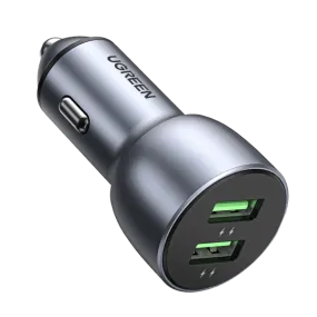 UGREEN 36W QC3.0 Car Charger with USB C Cable Dual USB Ports