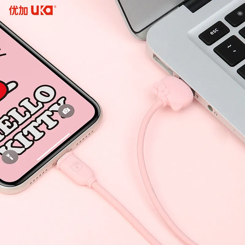 UKA Hello Kitty 1.2M 3A PD Type-C to Apple Lightning Cable