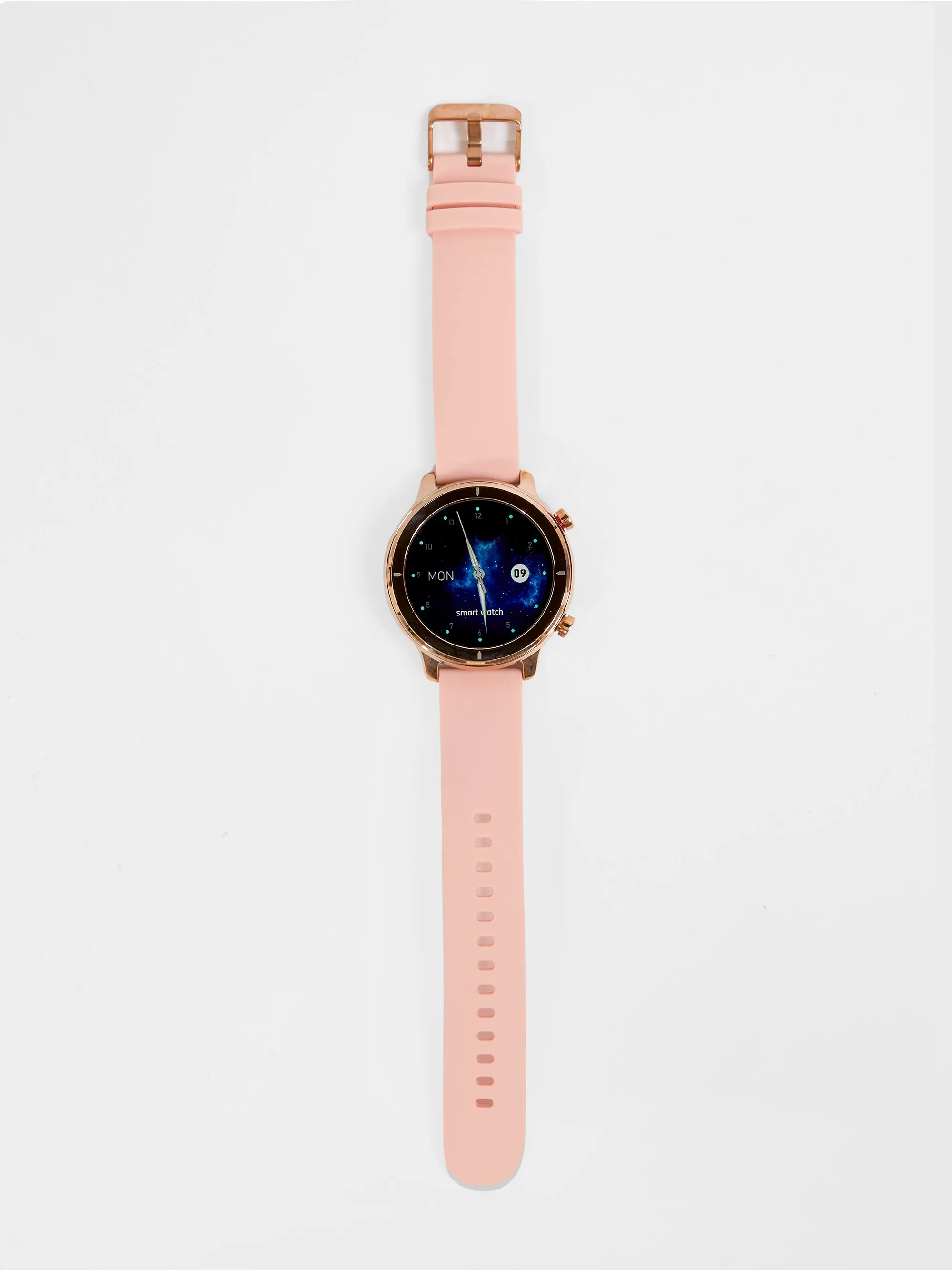 Unisex Pink Silicone Strap Watch