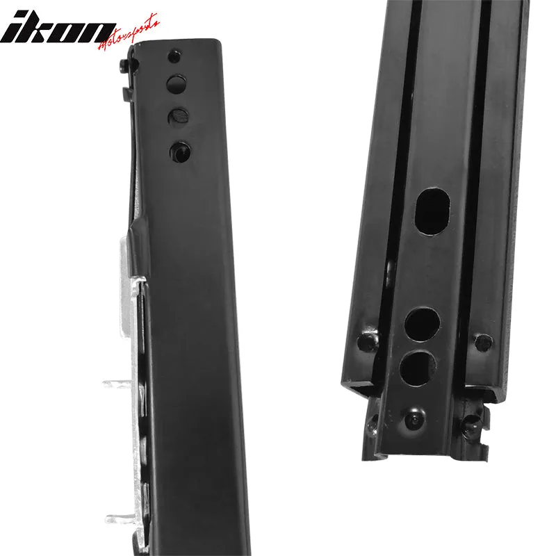 Universal 14" Lock Rail Track Set Racing Seat Adjust Dual Slider Steel