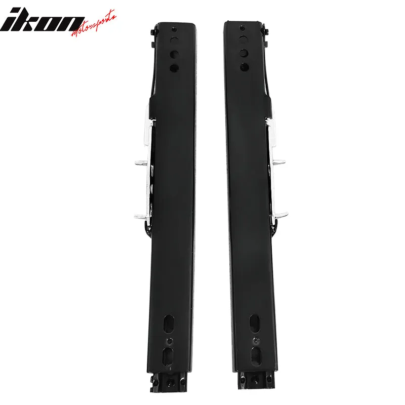 Universal 16" Lock Rail Track Set Racing Seat Adjust Dual Slider Steel