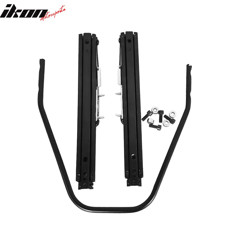 Universal 16" Lock Rail Track Set Racing Seat Adjust Dual Slider Steel