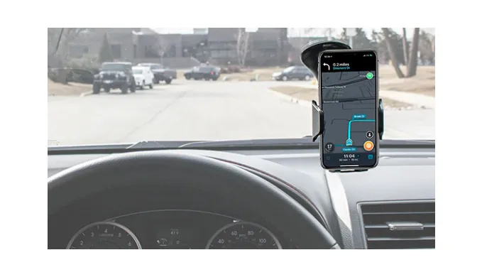 Universal Qi Wireless Charger Car Mount - Charge Wirlessly On The Go - Ships Same/Next Day!