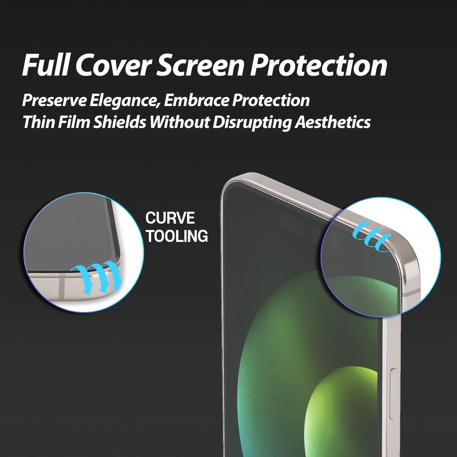 [UV GEN] iPhone 15 (2023) Hard Coated Film Screen Protector with UV light - 2 Pack of Film