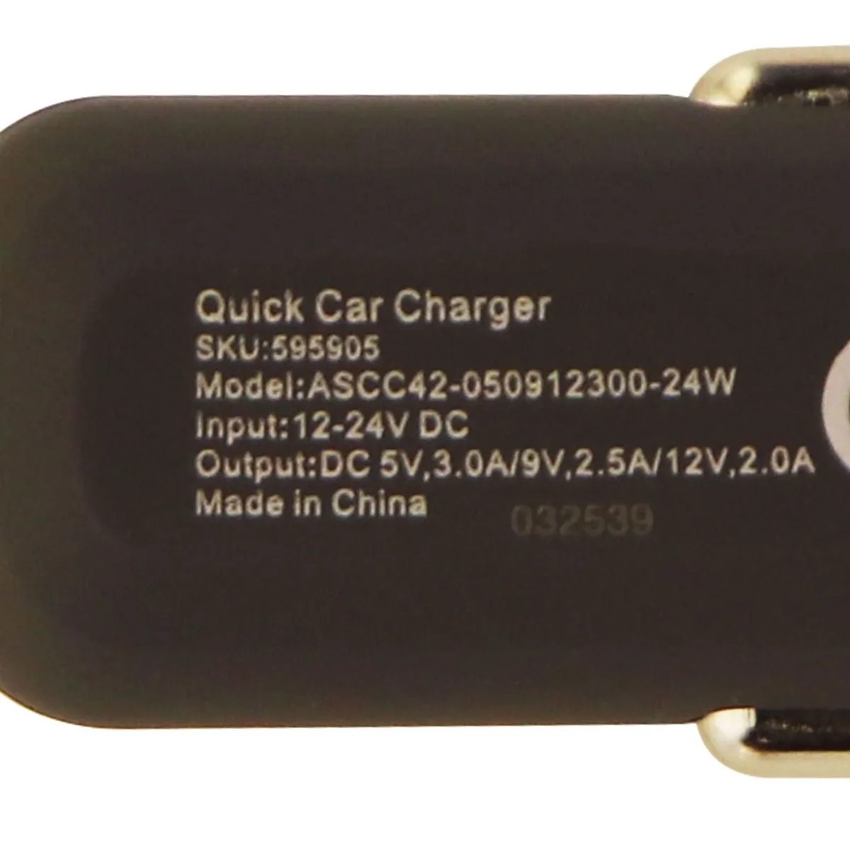 Ventev Qualcomm 3.0 Quick Charge Car Charger Adapter Single USB - Gray