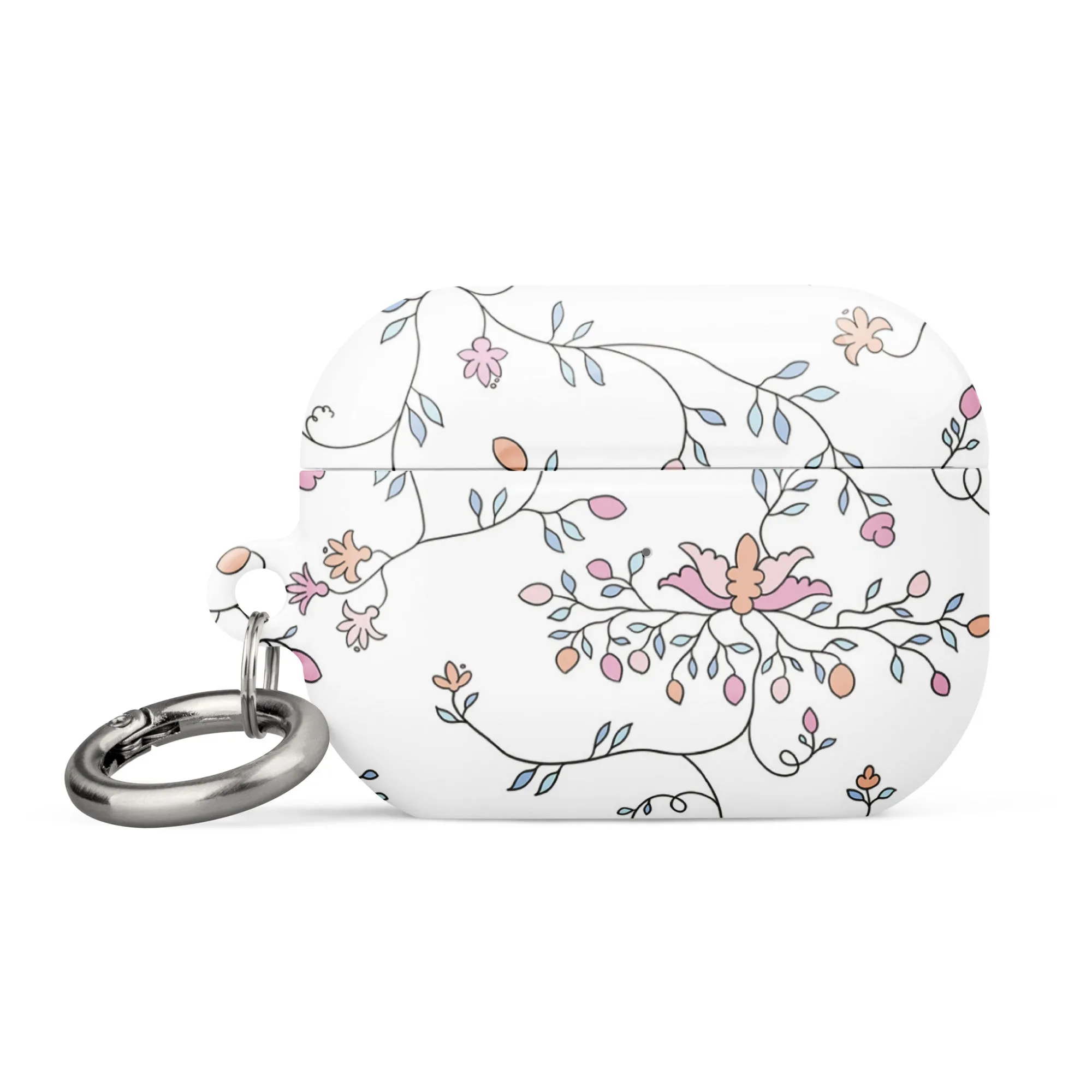 wild clematis case for AirPods® in white