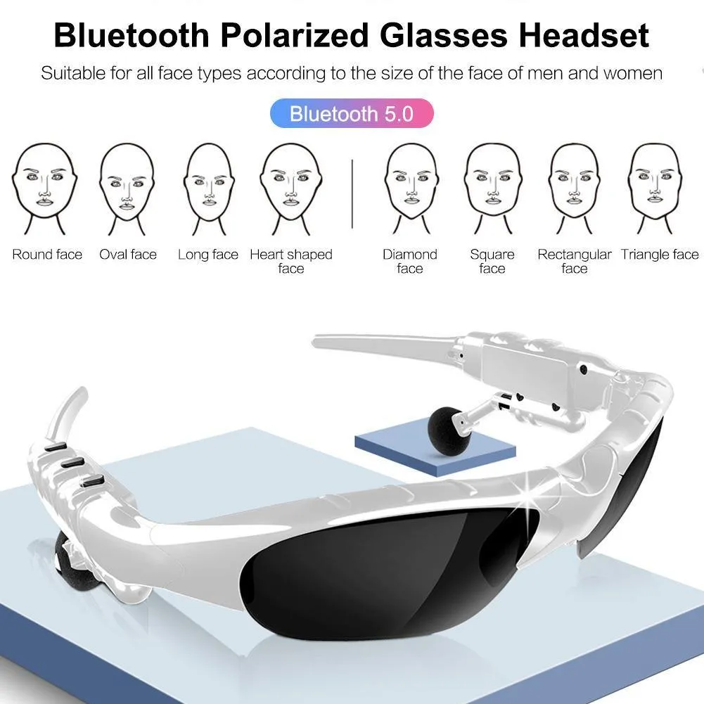 Wireless Polarized Bluetooth Sunglasses Earphone Headset Cycling