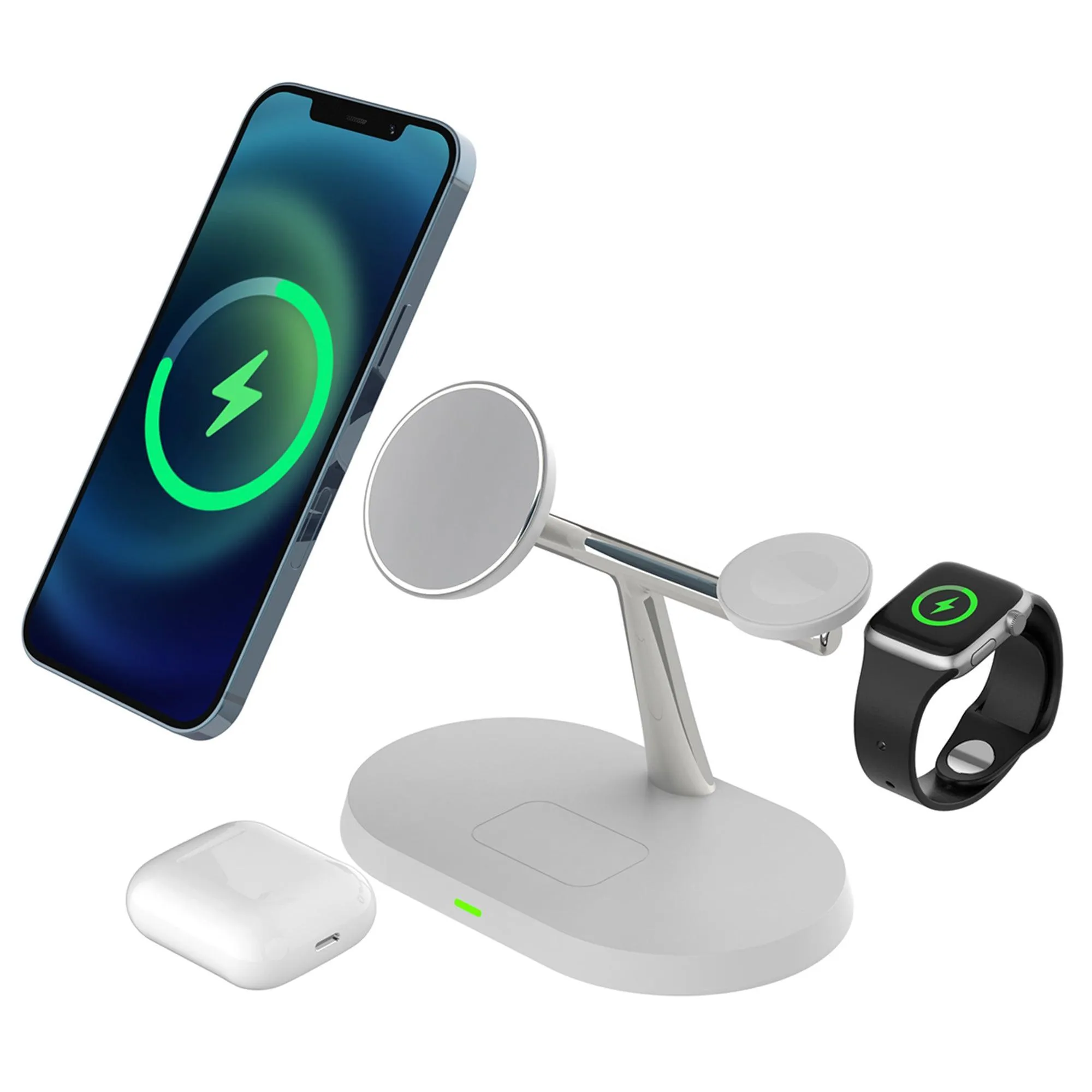 ZTECH Wireless Charging Stand for Phone, Watch, and Earbuds